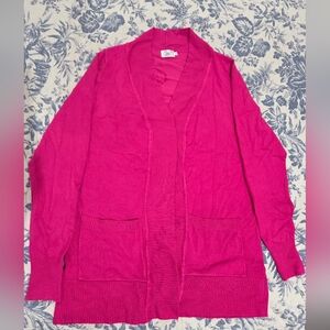 Cielo Open-Front Hot Pink Cardigan